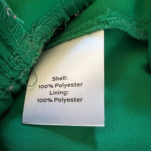 Intempo Leaf Tropical Print Long Sleeve Romper Green Pink Size Medium - Picture 11 of 13